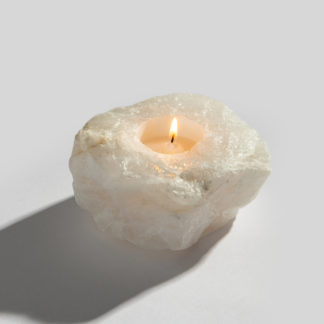 Quartz Crystal Tea Light Candle Holder   |   Shoppe Geo