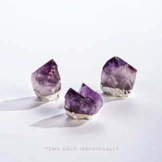 Silver Plated Amethyst Point  |  Shoppe Geo